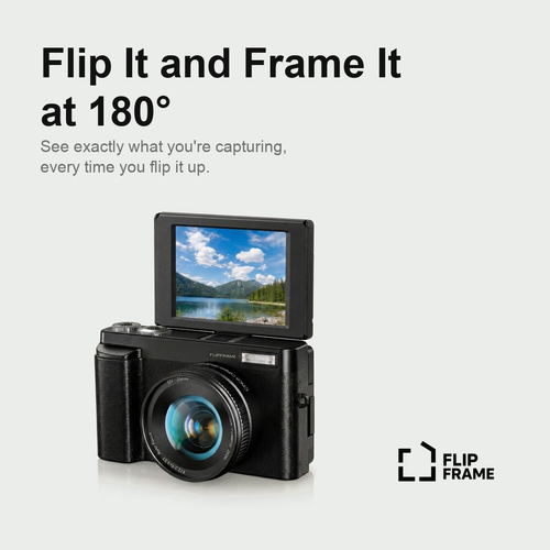Flipframe 4K Flip Screen Digital Camera